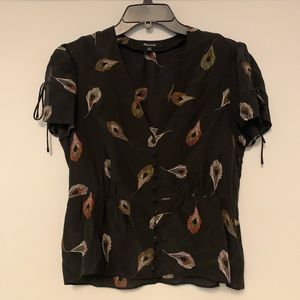 Madewell aille peplum